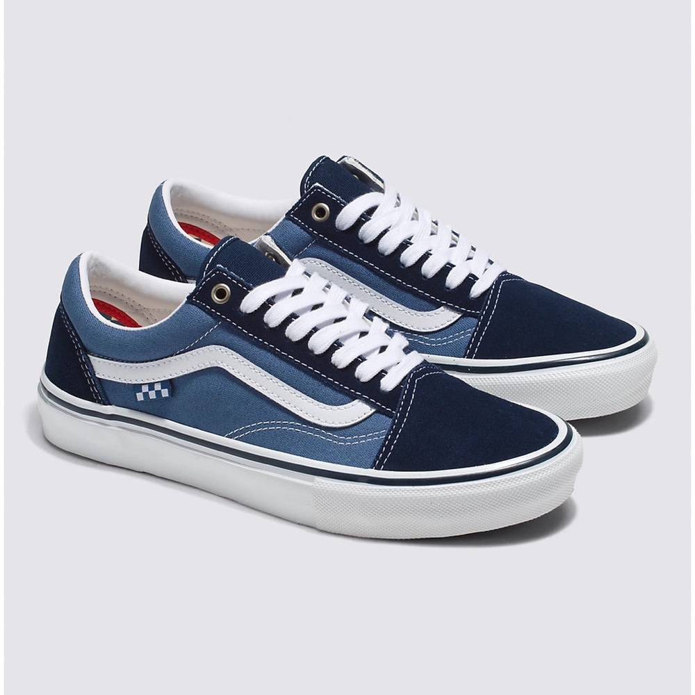 Vans Navy and White Classic Sneakers